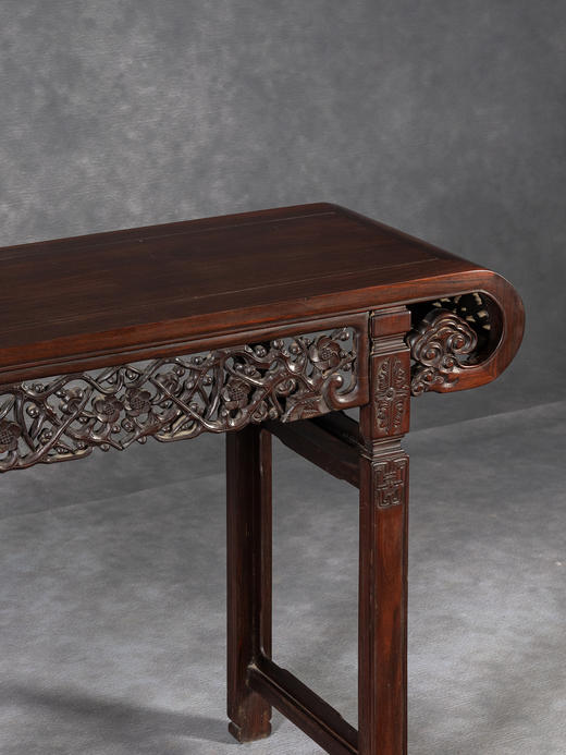 清	红木透雕梅花纹琴桌 商品图4