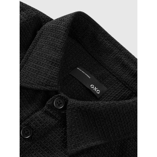 GXG男装 异材质口袋拼接衬衫通勤男款衬衣宽松外套 2025春季热卖 商品图2