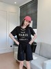 【YW】无忧购“清仓大促”美式复古字母印花钉珠圆领短袖T+休闲短裤套装X2560（截单后3-5天发货） 商品缩略图6