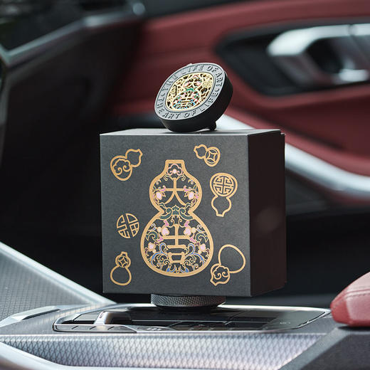 大英博物馆 东方梦境系列 葫芦车用香氛香盒挂饰香薰车载 福禄大吉 商品图4