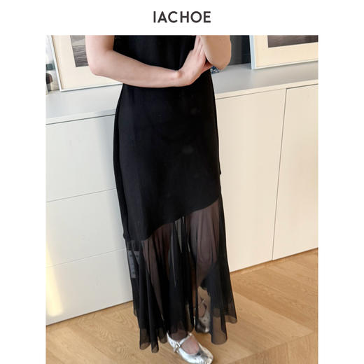 棉仓3631516008-IACHOE【仙女裙】下摆微透连衣裙 商品图2