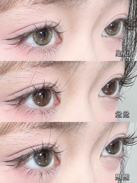loveiikira半年抛  心心/念念/想想 14.2mm 橄榄绿/巧/黑