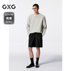 GXG男装 杏色简约基础设计宽松圆领卫衣   秋季热卖G24X313008 商品缩略图1