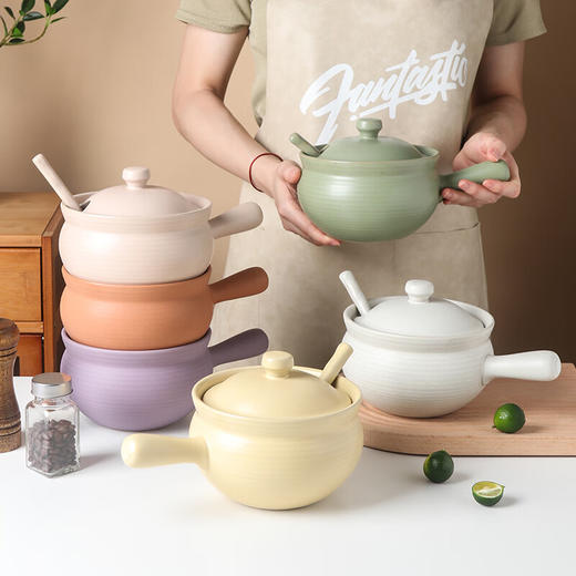 【哑光猪油罐】家用厨房陶瓷猪油罐辣椒油辣子罐大容量调料罐带盖储物罐 商品图0