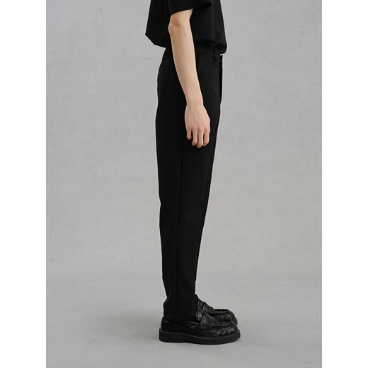 GXG男装 四面弹黑色西装裤修身休闲裤 24年冬G24X024147 商品图3