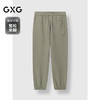 GXG男装 灰绿色宽松束脚卫裤通勤男精致绣花休闲裤 2025春季热卖 商品缩略图1