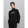 GXG男装 黑色精致绣花通勤圆领卫衣 24冬热卖G24X314032 商品缩略图2