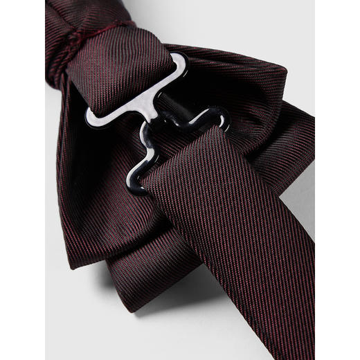 GXG领结男士商务西装衬衫领口装饰衣服配饰红色蝴蝶结潮双层 商品图2