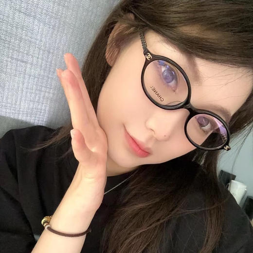 小香书呆子编织小羊皮镜架光学 商品图0