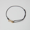 ROMI STUDIO 铜合金手链 极简风可调节黑绳字母手链 RWCRP33922 商品缩略图3