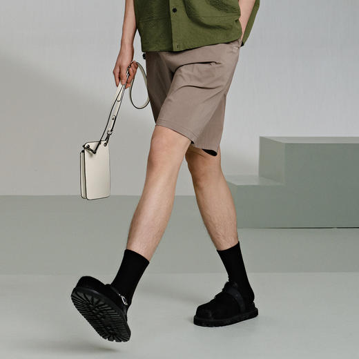 GXG男装 卡其中性休闲短裤百搭运动裤 轻薄透气舒适夏季短裤G24X222041 商品图2