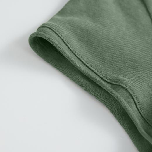 ROMI STUDIO“简约复古”雪花棉轻薄柔感圆领针织短袖T恤RWCRS94140 商品图3