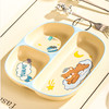 【萌萌小熊分格餐盘】新款三格陶瓷宝宝分格餐盘家用儿童分餐盘一人食减脂定量饭盘 商品缩略图3