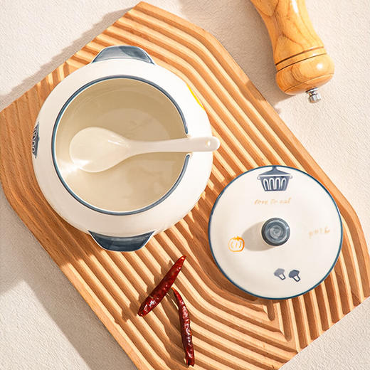 【摩登猪油罐】中式老式猪油罐家用防潮耐高温陶瓷带盖大容量密封罐大号熬猪油罐 商品图5