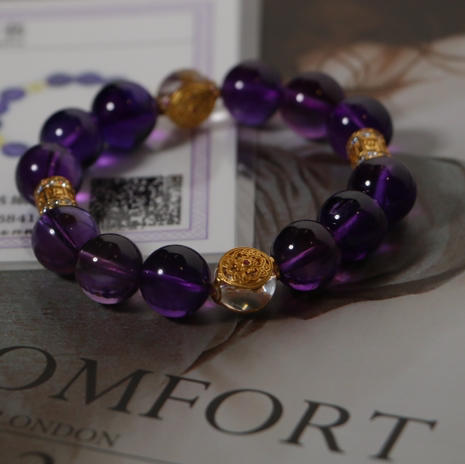 Perperle 人气紫水晶串串手串 11-13mm 商品图1