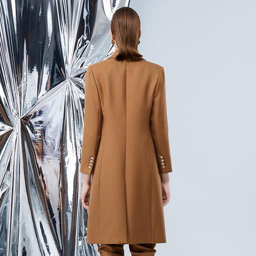 EITIE爱特爱冬季新款气质翻领中长款大衣外套7614319 商品图4