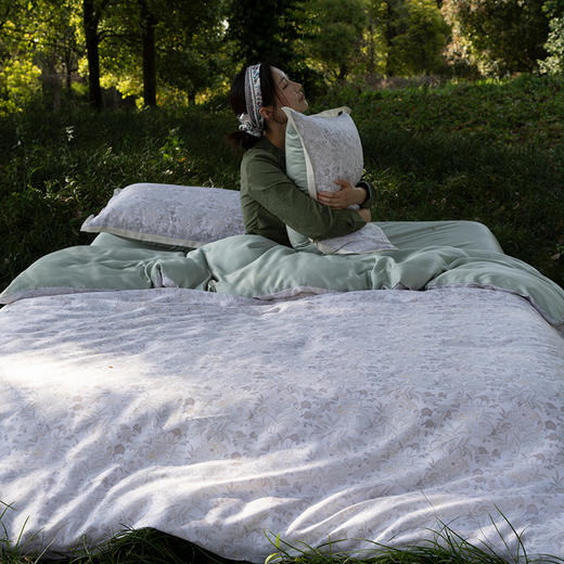 自然醒60支进口莱赛尔兰精天丝数码印花四件套HS 商品图3