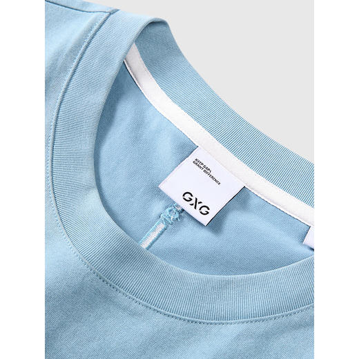 GXG男装 圆领T恤简约纯色上衣短袖针织 2025夏季热卖 商品图2