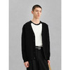 GXG男装 黑色基础开襟线衫男士针织衫 24年冬G24X304005 商品缩略图2