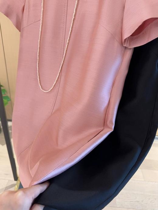 茧型优雅高级洋气纯色圆领显瘦直筒连衣裙 商品图11