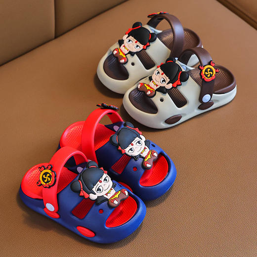 哪吒男童凉鞋软底防滑2025新款儿童凉鞋中小童运动沙滩鞋子 商品图2