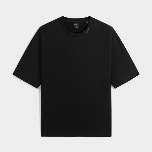GXG男装  黑色宽松潮流短袖T恤 简约休闲好搭短袖夏季热卖G24X442037 商品图4