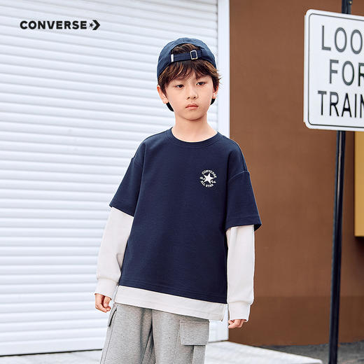 CONVERSE 秋 大童小童 儿童童装T恤 CNVN-FF-J033 商品图0