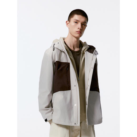 GXG男装  撞色夹克男连帽户外外套时尚潮流外套 秋季热卖G24X213031 商品图2