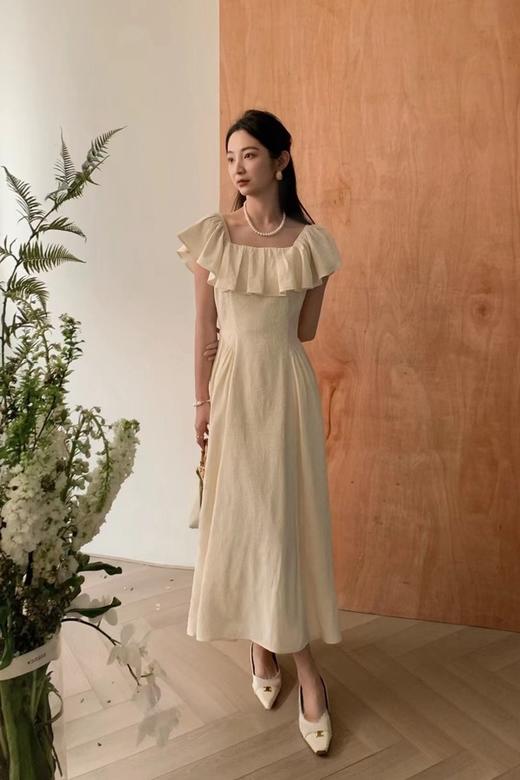 SUMMER & SAGE 温柔风纯欲荷叶边长裙 20550 商品图5