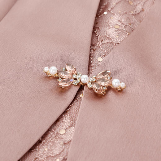 QF8C4斯尔丽25新款小立领外套端庄贵气挡肉假两件连衣裙 商品图7