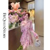 BeQueenStory【春日紫罗兰】法式轻奢荷叶边欧若风连衣裙女新款 商品缩略图2
