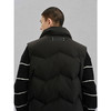 GXG男装  黑色暗格立领通勤羽绒马甲男 冬季马甲G24X094009 商品缩略图3