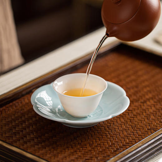 【迷你海浪六瓣碟】陶瓷小号糕点碟点心盘茶室禅意茶点盘子复古精致零食小吃味碟杯垫 商品图1