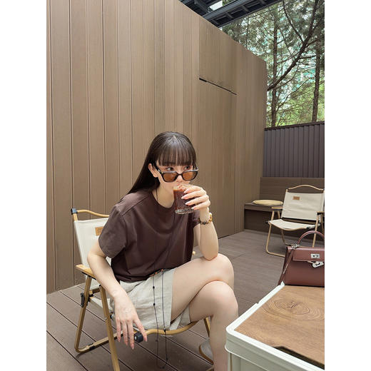 UMILAB｜简言*clean fit 瞬凉科技索罗娜棉 肩线前移短袖T恤T753M 商品图4