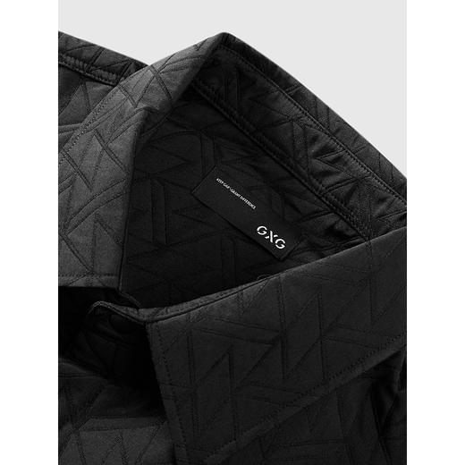 GXG男装 经典几何肌理设计衬衫男简约通勤上装休闲 2025春季热卖 商品图2