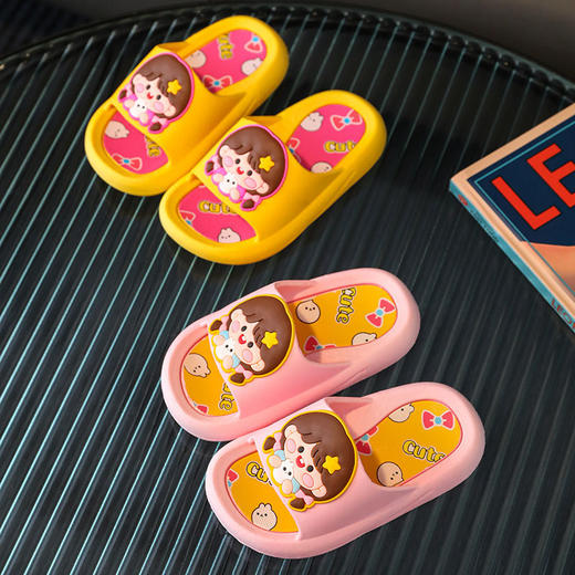 【防滑软绵】女童拖鞋儿童居家鞋女宝宝小童大童卡通公主凉拖夏季 商品图1