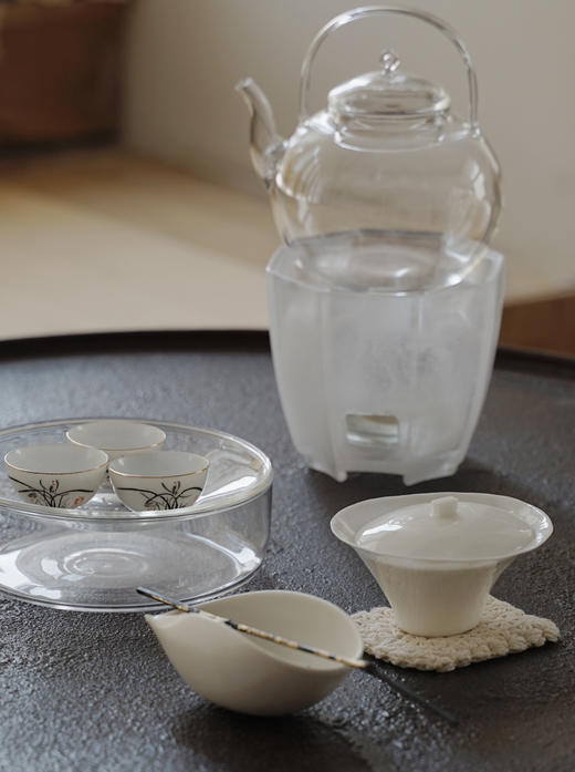 圆融高硼硅玻璃壶 750ml 可煮水泡茶 可煮茶 可明火使用 耐高温 商品图7