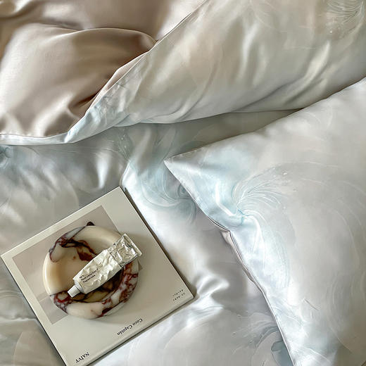 自然醒60支进口莱赛尔兰精天丝数码印花暗合简约款四件套HS 商品图4