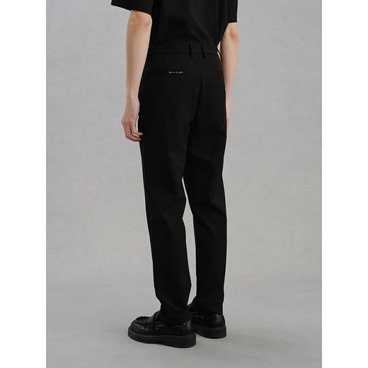 GXG男装 四面弹黑色西装裤修身休闲裤 24年冬G24X024147 商品图4