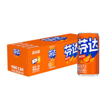 可口可乐（Coca-Cola）芬达 Fanta 高考季 橙味 碳酸汽水饮料迷你200ml*12罐高分必达 商品图0