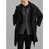 GXG男装  黑色连帽长款羽绒服通勤外套24冬热卖G24XY14002 商品缩略图3