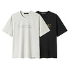 25夏季热卖 GXG男装经典双色时尚字母刺绣百搭通勤圆领短袖T恤 商品缩略图4