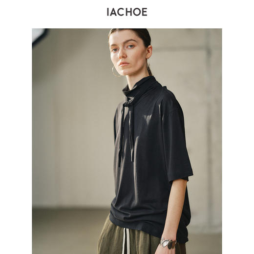棉仓3631501016-IACHOE【小领巾】T恤 商品图0