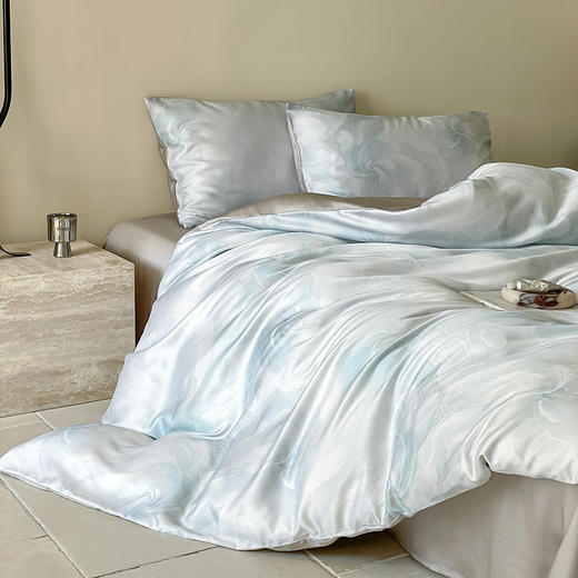 自然醒60支进口莱赛尔兰精天丝数码印花暗合简约款四件套HS 商品图13