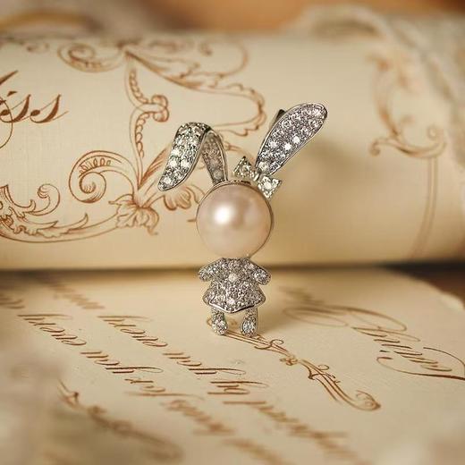 【618特惠套装】珀光浮匣珍珠耳钉胸针三件套，拍下不退不换！ 商品图7