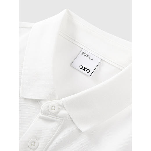 GXG男装 浅绿色经典休闲POLO衫通勤时尚短袖上衣 2025春季热卖 商品图2