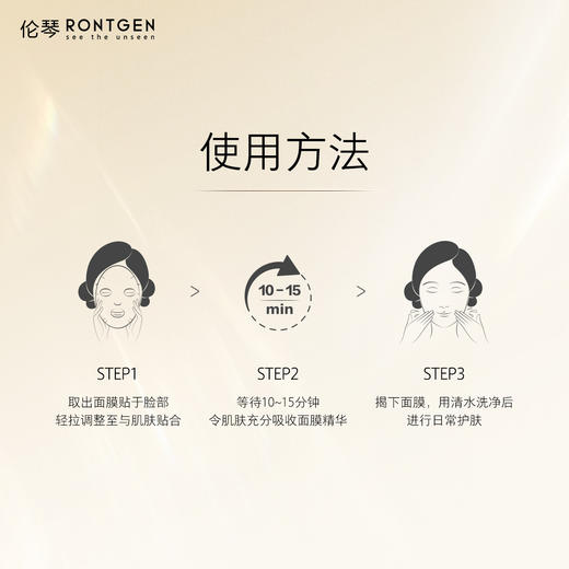 伦琴RONTGEN驻颜补水保湿面膜5片 商品图3