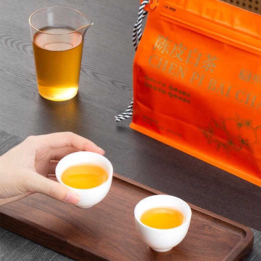 鼎茗荟丨2017年陈皮白茶 新会陈皮+福鼎白茶 小圆片 150g（5g*30片）  滋味协调，果香醇甜 商品图4