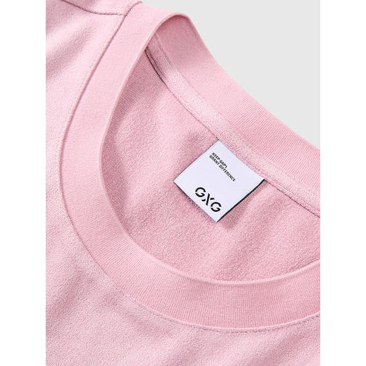 GXG男装 圆领T恤简约纯色上衣短袖针织 2025夏季热卖 商品图2