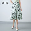 EITIE爱特爱夏季新款时尚高腰a字显瘦法式通勤印花半身裙7806509 商品缩略图0